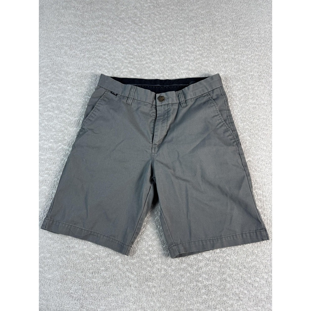 Fox Racing Shorts Mens 29 Gray‎ Chino Walkshort Casual Cotton Blend Zip Fly